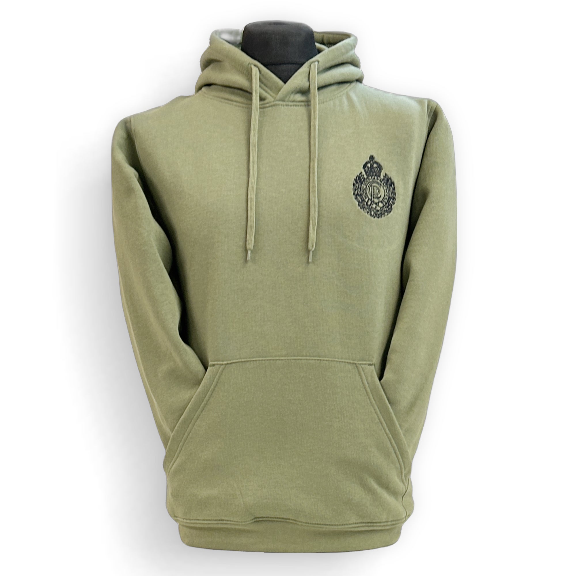 Sapper Shop Olive Green Pull on Hoodie with ROYAL ENGINEERS Print | The Sapper Shop