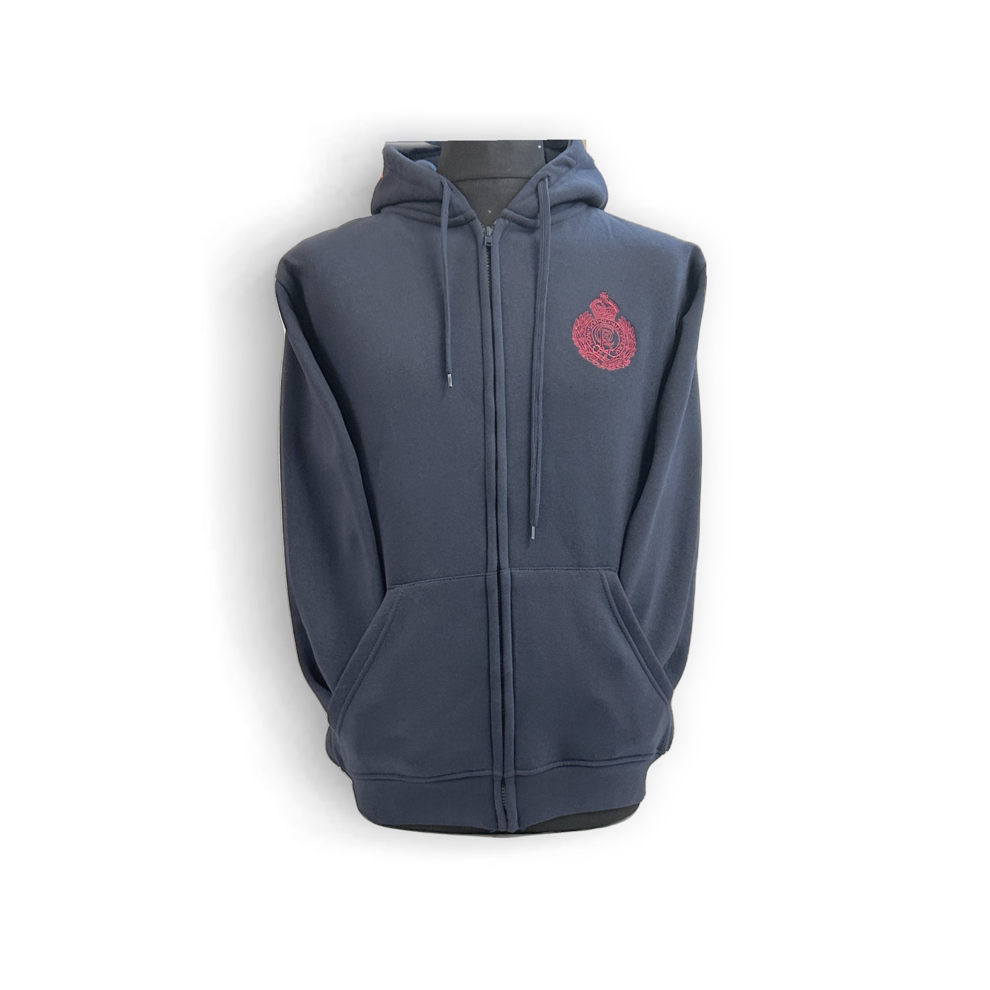 Sapper Shop Dark Blue Zip Up Hoodie | The Sapper Shop