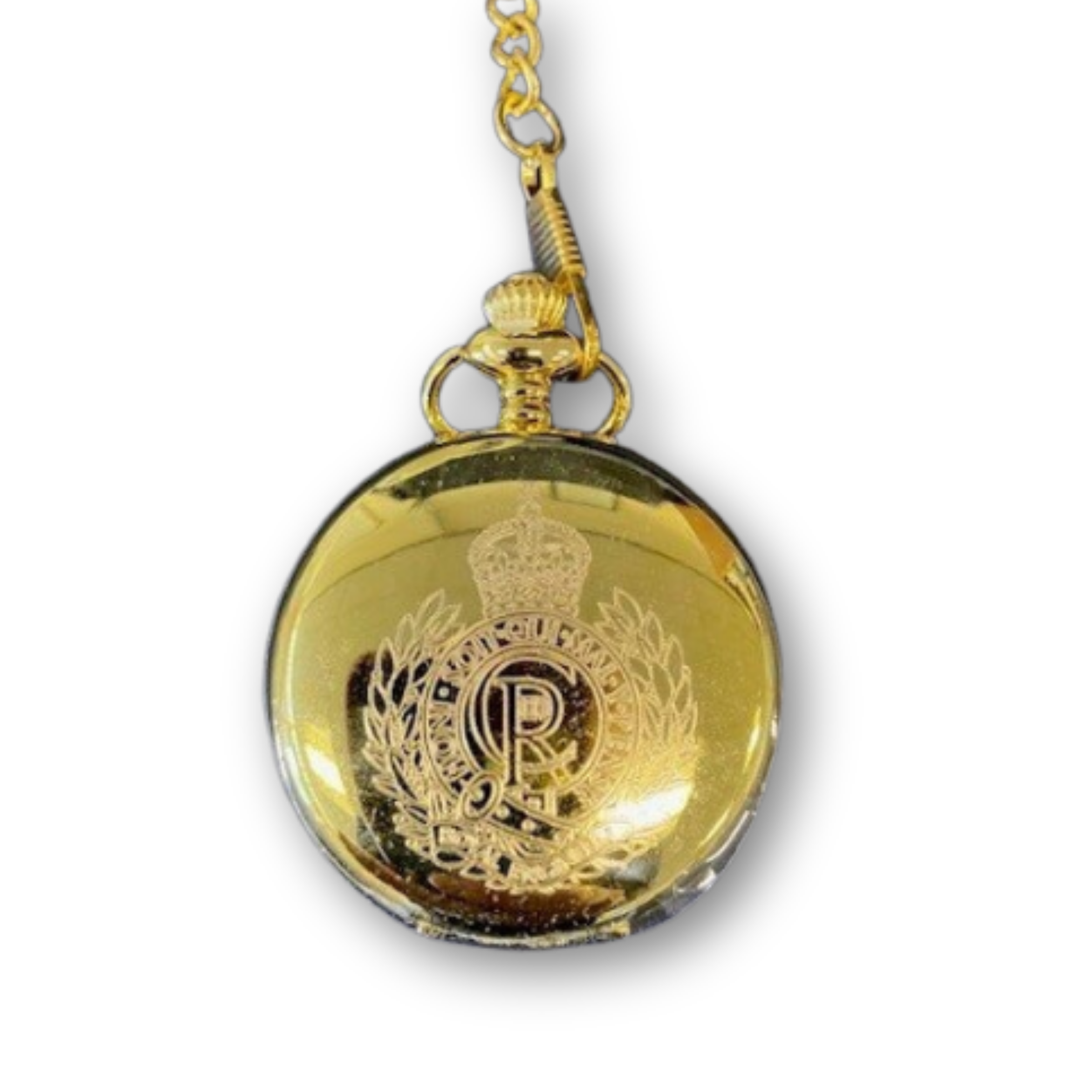 Gold pocket watch engraved best sale